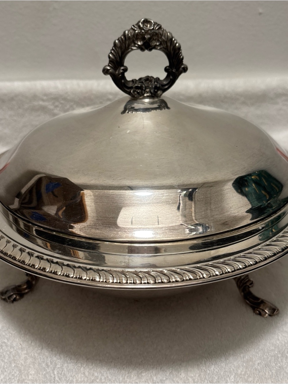 Covered serving dish F B Roger’s Silver Co